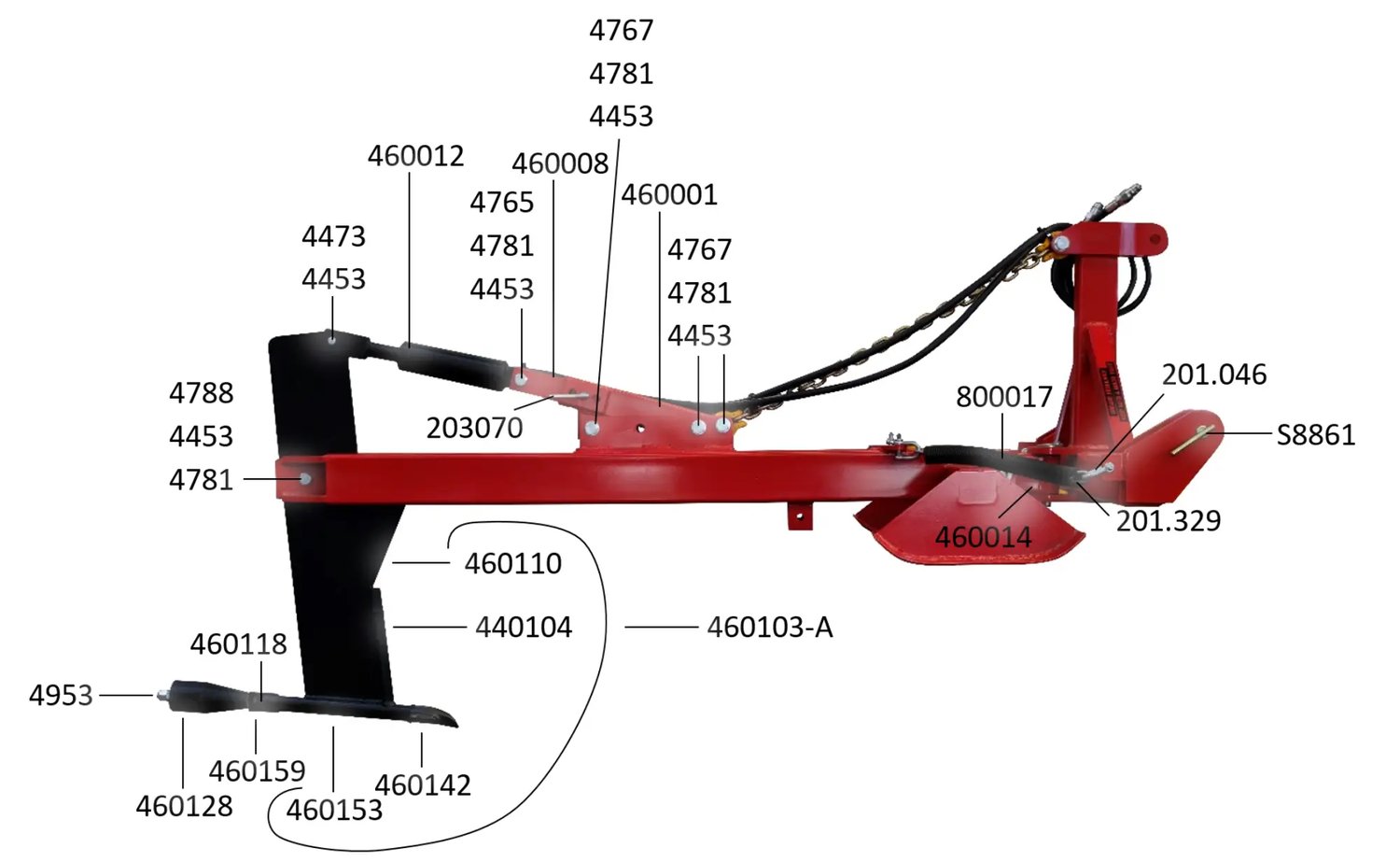Action Mole Pluff Parts Diagram
