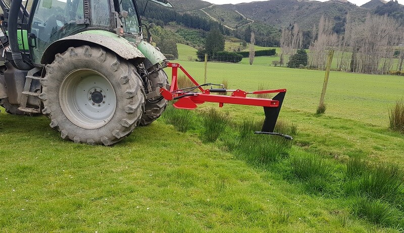 Rata Access Mole Plough starting in a drain