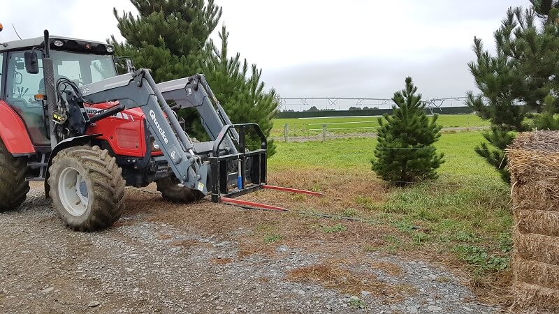 Rata Bale Fork on Tractor Front End Loader