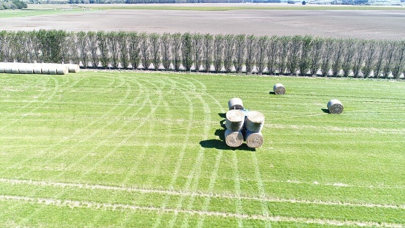 Rata Hay Hauler from drone