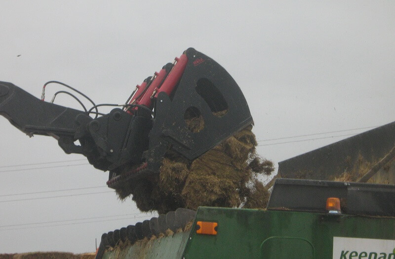 Shear Grab unloading into wagon