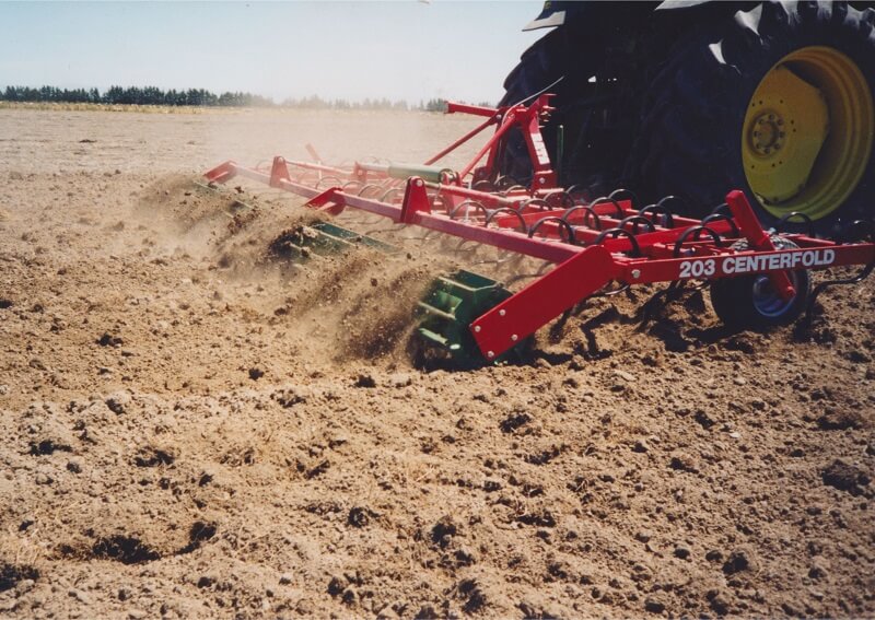 Rata Maxitill Cultivator behind John Deere Tractor