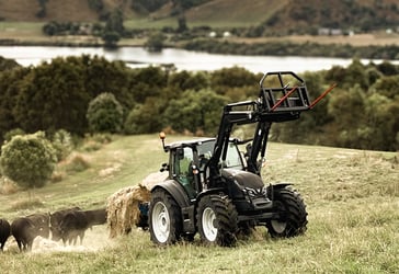 Valtra and Bale Fork - Feedout - Ben Peters Waikato Tracktors-2