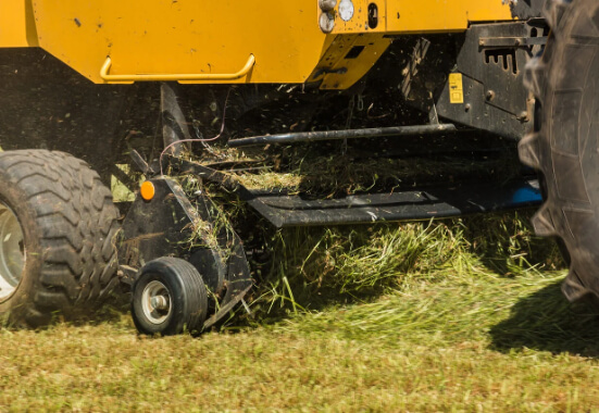 Baler in Operation