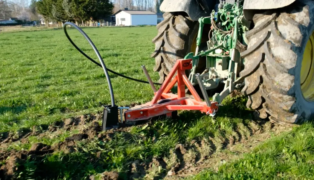 Single Leg Ripper Pipe Laying Charlies Farm