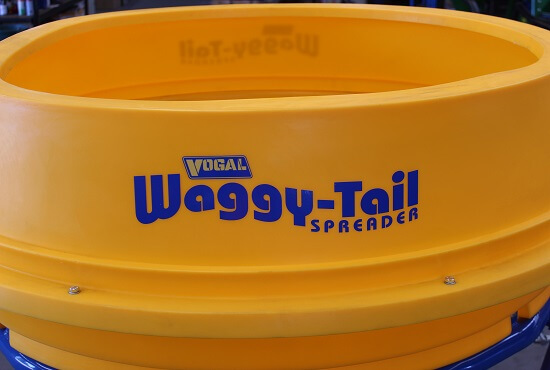 Heavy Duty Hopper of Vogal Waggy-Tail fertiliser spreader